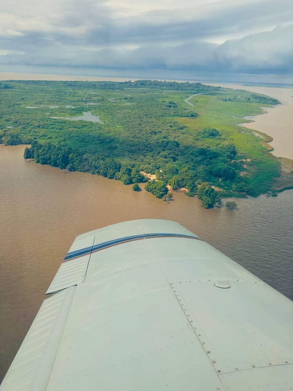Aerial view of the Paraná Delta
