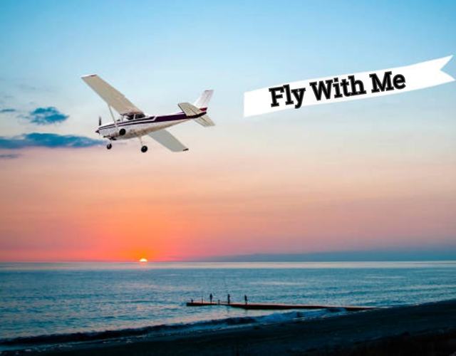 Promotional illustration of a Fly With Me scenic flight